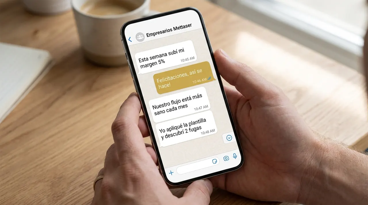 Comunidad de empresarios Mettaser en WhatsApp